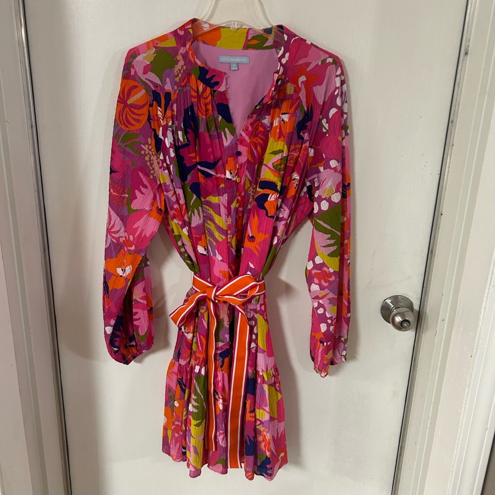 Antonio Melani Brynn Print Dress Bright Floral Size 18